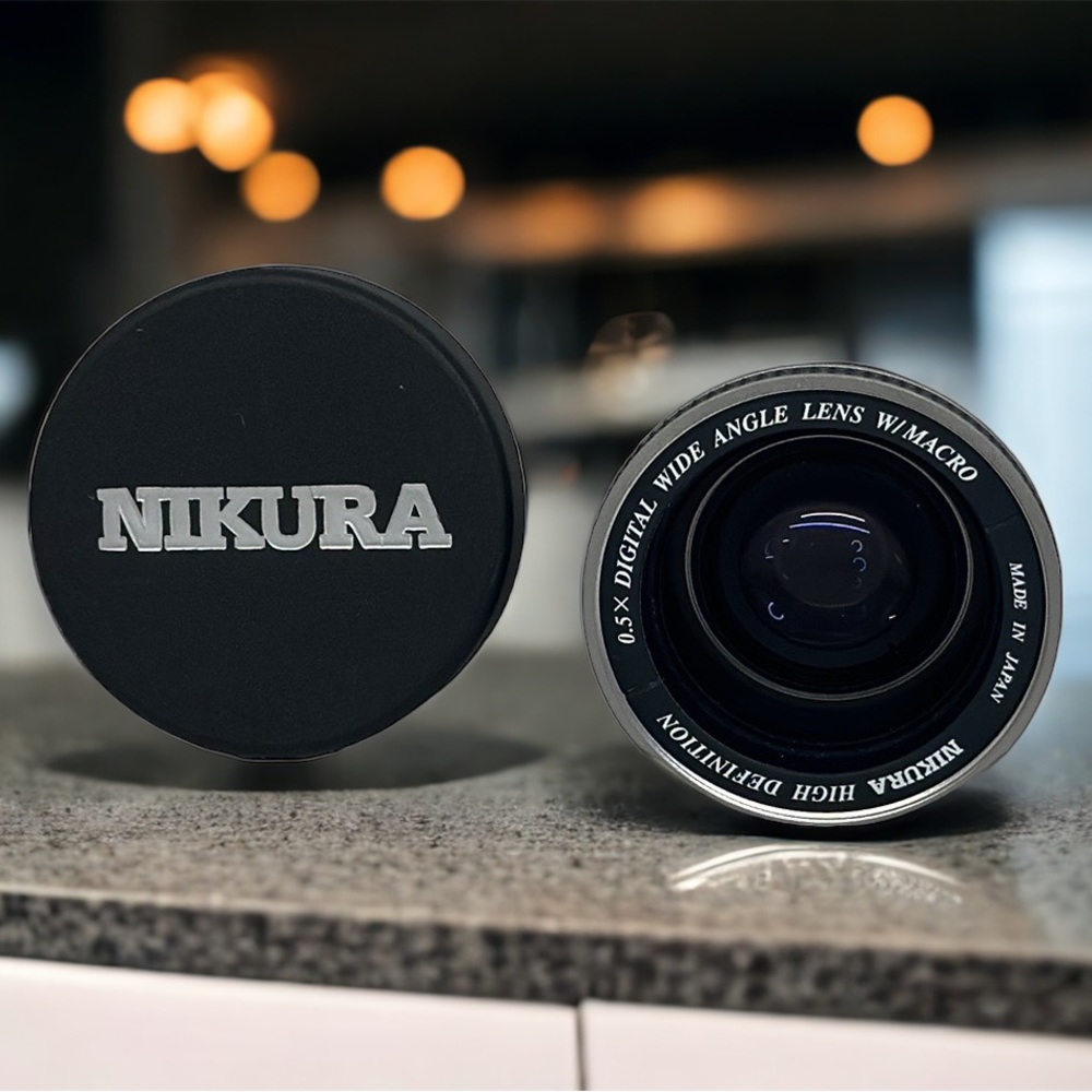 Nikura 0.5X High Definition Wide Angle Lens w/ Macro for Digital & Video Cameras